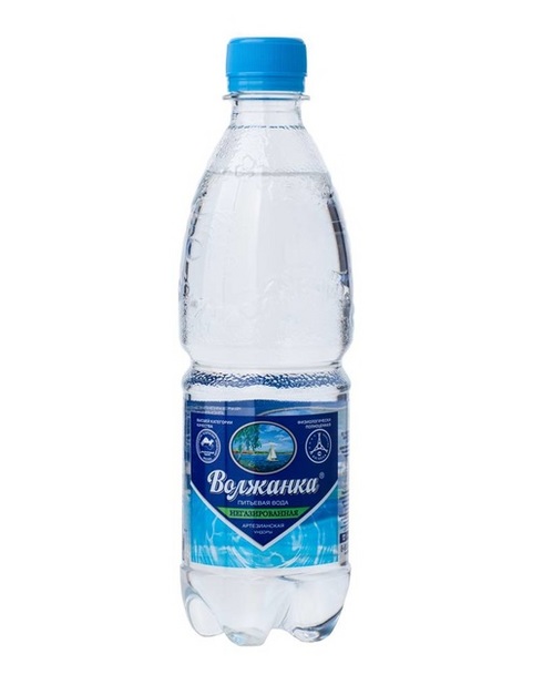 Вода мин Волжанка, 0,5 л, пластик б/газа