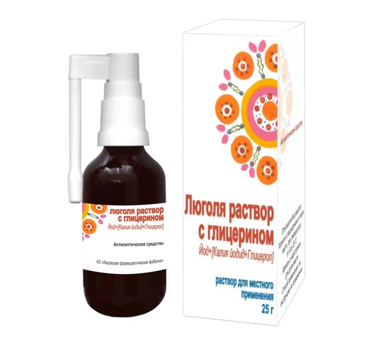 Люголя 25 г, раствор с глицерином