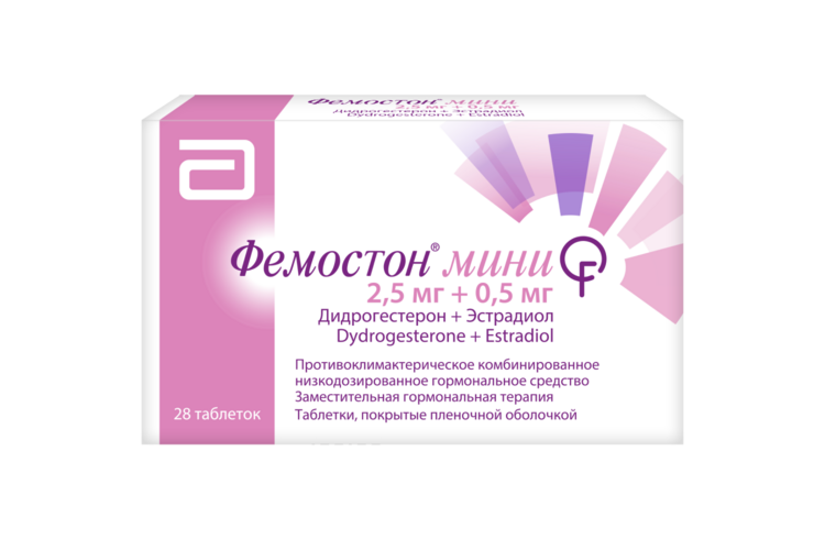 Фемостон мини 2.5 мг+0.5 мг, 28 шт, таблетки покрытые пленочной оболочкой