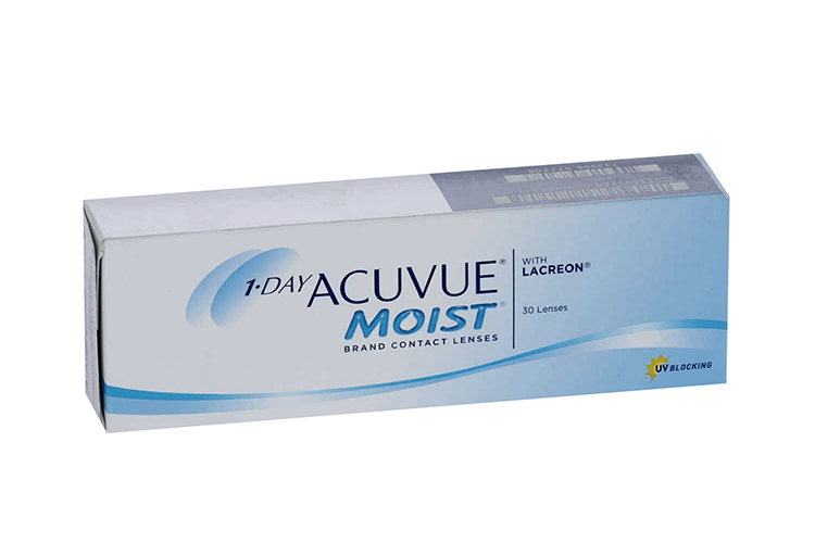Линзы 1-Day Acuvue Moist (1уп=30шт) R:=8.5 (диоптрия -3,0)