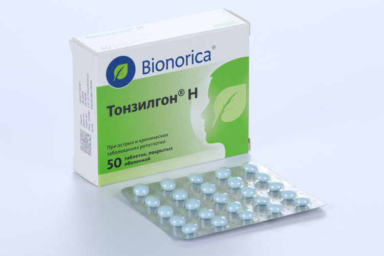 Тонзилгон Н, 50 шт, таблетки покрытые оболочкой