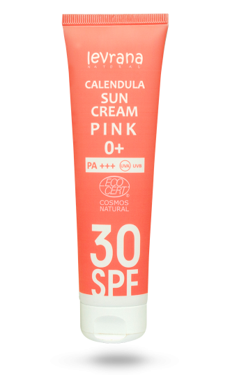 Крем Леврана Солцнезащитный Календула SPF30 пинк д/тела, 100 мл