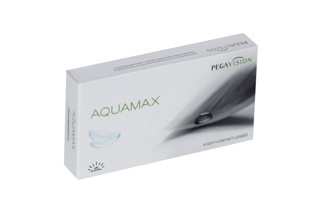 Контактные линзы Aquamax Pegavision двухнедельные R 8.6 (диоптрия -4,75), 6 шт