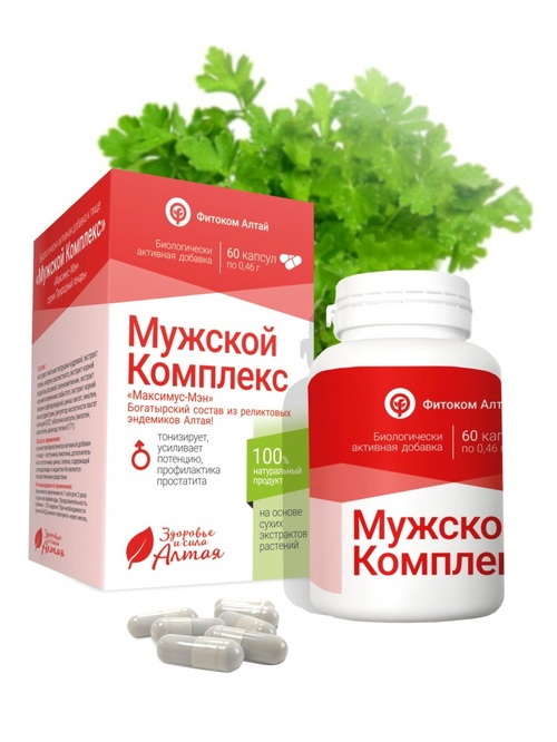 Мужской комплекс Максимус-Мэн д/потенции Природный лекарь, 0,46 г, 60 шт, капсулы Фитоком