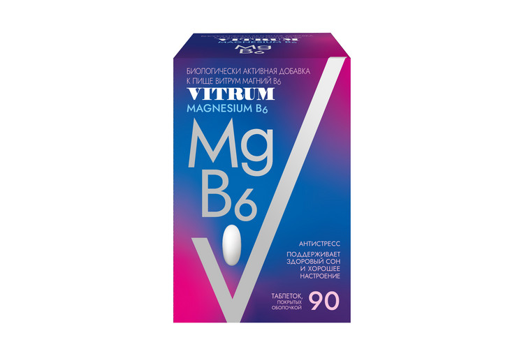 Витрум Магний B6, 90 шт, таблетки