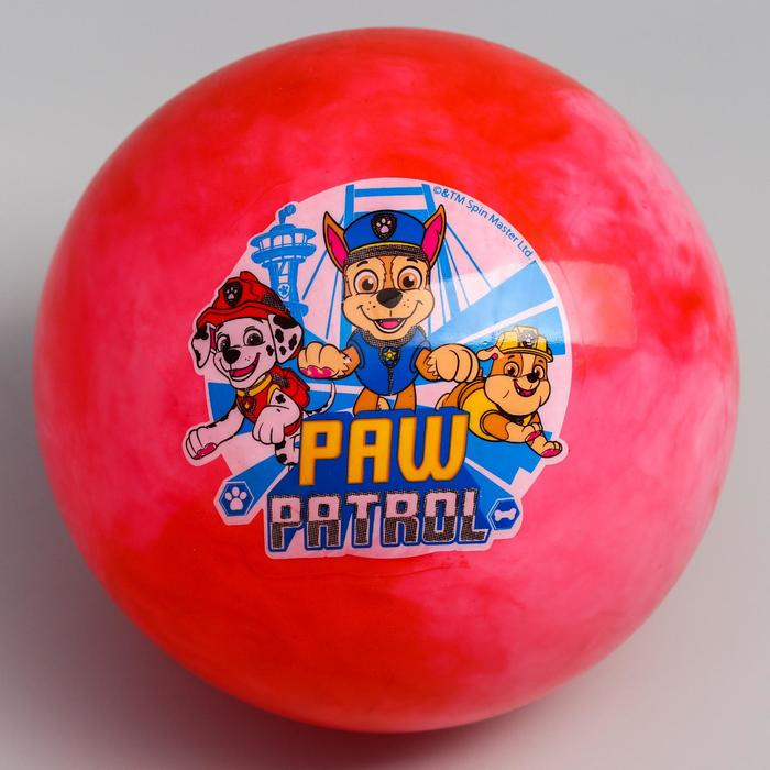 Мяч детский Paw Patrol 22 см 60 г мрамор МИКС