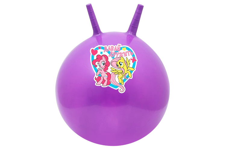 Мяч Hasbro прыгун с рожками Давай дружить , d=45 см My Little Pony вес 350 г цвета микс
