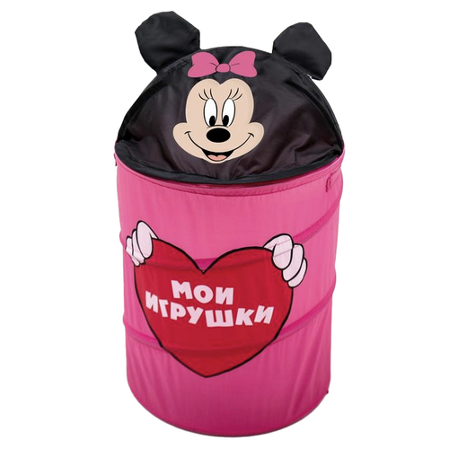 Корзина Disney д/игрушек «Мои игрушки» Минни Маус с ручками и крышкой