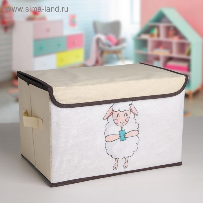 Короб д/хранения с крышкой Овечка 38х25х24 см
