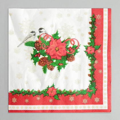 Салфетки бумажные Страна Карнавалия Птички , набор 20 шт , 33×33 см