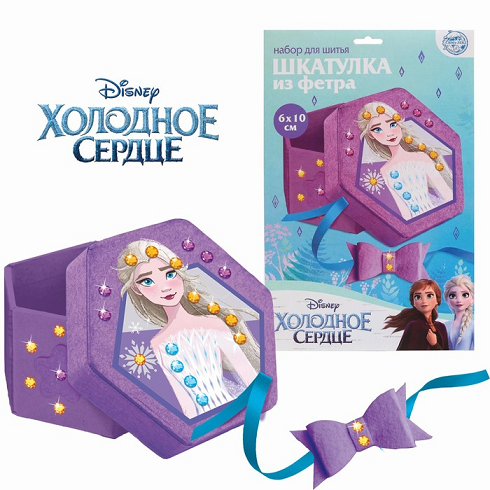 Набор д/создания шкатулки Disney из фетра, Холодное сердце Эльза