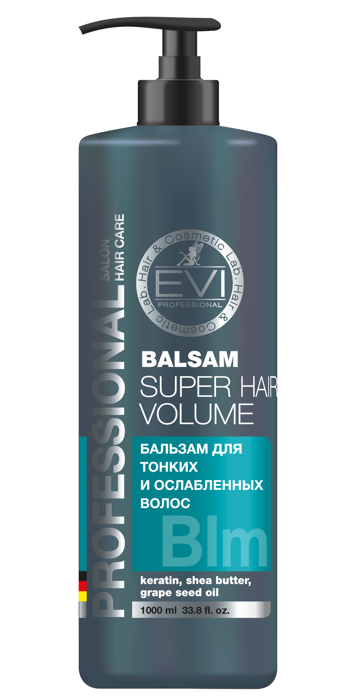 Бальзам-ополаскиватель EVI Professional Объем и сила д/тонких/ослабленных волос, 1 000 мл