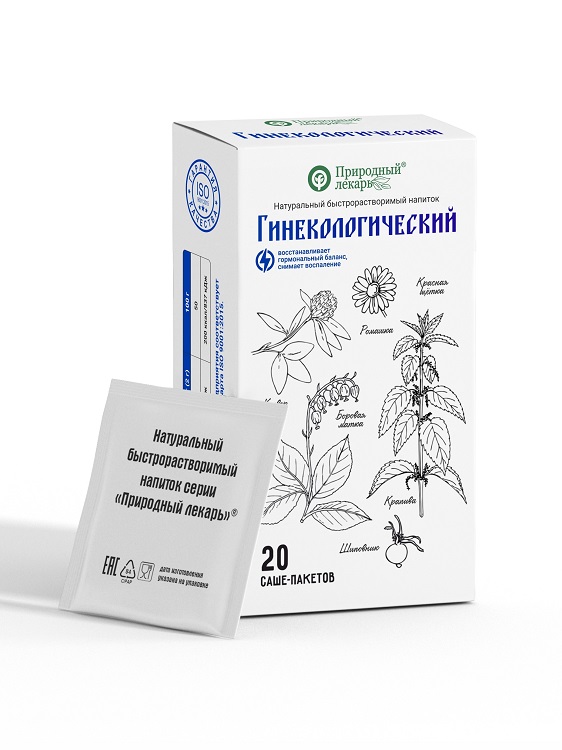 Гинекологический Природный лекарь напиток быстрораств, 2 г, 20 шт, саше