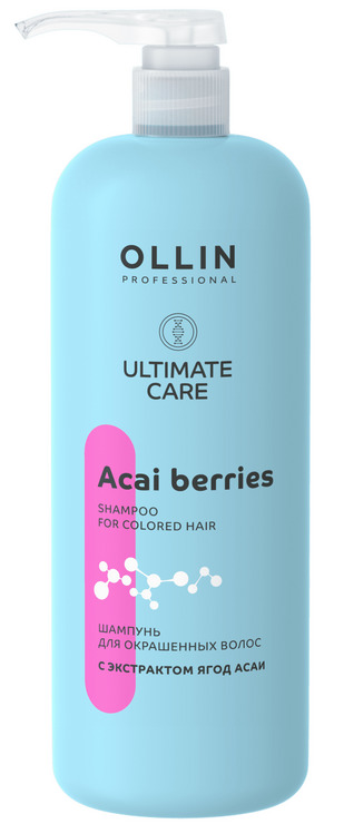 Шампунь Ollin Professional ULTIMATE CARE д/окраш волос с экстракт ягод асаи, 1 000 мл