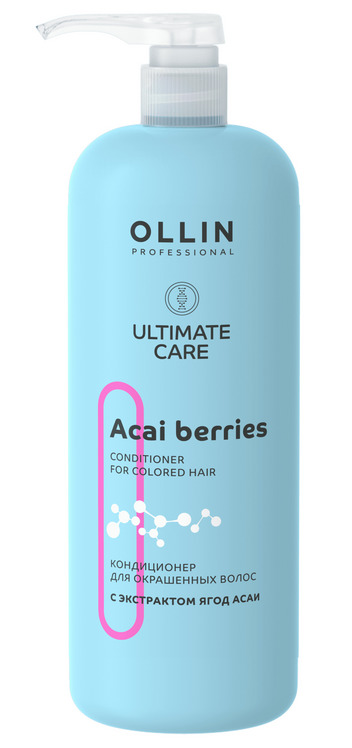 Кондиционер Ollin Professional ULTIMATE CARE д/окраш волос с экстракт ягод асаи, 1 000 мл