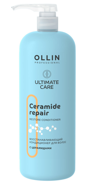 Кондиционер Ollin Professional ULTIMATE CARE Восстанавл д/волос с церамидами, 1 000 мл