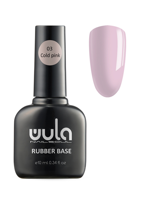 База Wula nailsoul Каучуковая камуфлирующая тон 03 холодно-розовый 10 мл