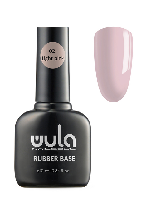 База Wula nailsoul Каучуковая камуфлирующая тон 02 светло-розовый 10 мл