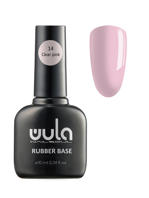 База Wula nailsoul Каучуковая камуфлирующая тон 14 прозрачно-розовый 10 мл