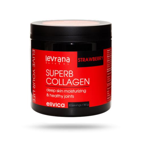 Супер коллаген Elivica Superb Collagen со вкусом клубники, 160 г, (БАД)
