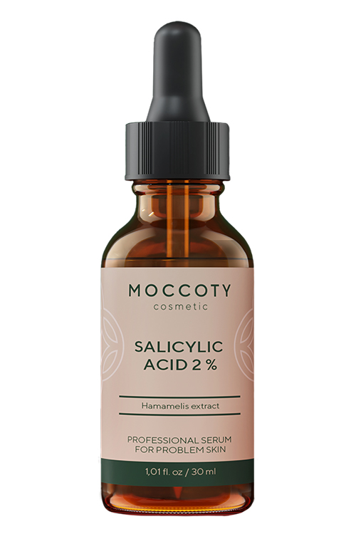 Сыворотка Moccoty д/лица с Салициловой кислотой 2% от прыщей и черных точек, 30 мл.