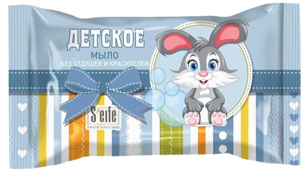 S’EIFE Мыло туалетное штампованное «Детское» без отдушки, 100г