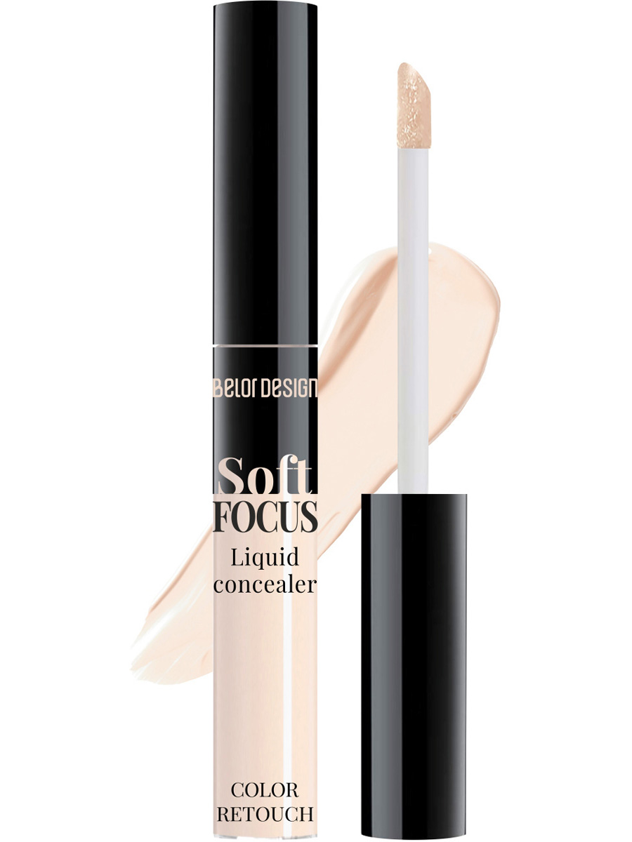 Консилер жидкий Soft Focus BELOR DESIGN  тон 102 светлый бежевый, 7 г