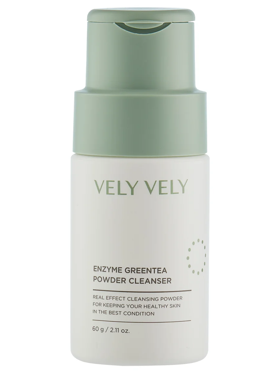 Vely Vely Энзимная пудра для умывания с зеленым чаем Enzyme Greentea Powder Cleanser 60 г