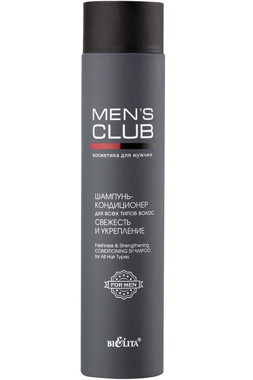 MENS CLUB Шампунь-кондиционер для всех типов волос Свежесть и укрепление 300мл