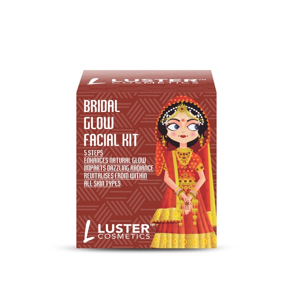 LUSTER Bridal Facial Kit Набор: Пенка-скраб для умывания, Массажный гель для лица, Массажный крем дл