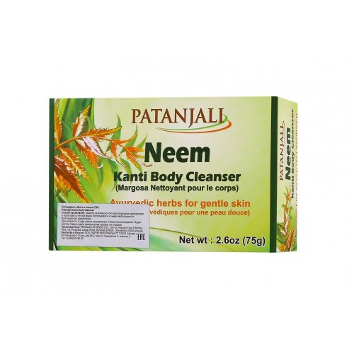 PATANJALI Natural herbal soap Nim Мыло травяное натуральное Ним 75г