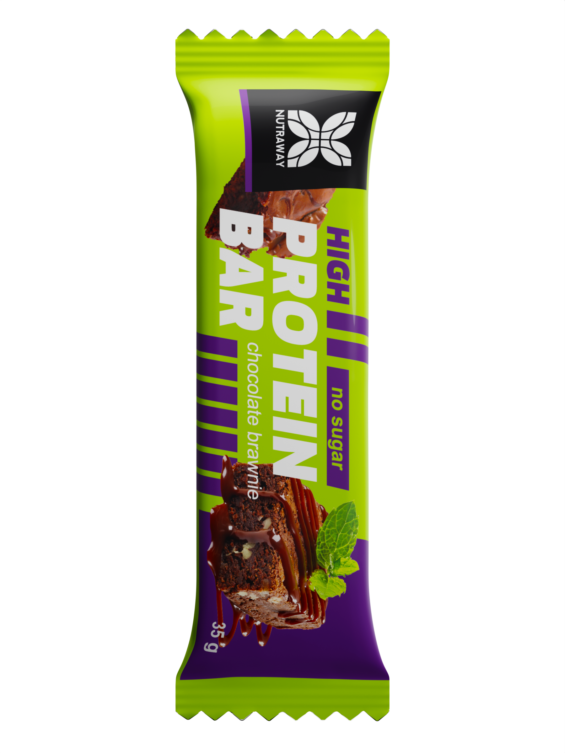 Протеиновый батончик со вкусом «шоколадный брауни» 35 гр TM NUTRAWAY