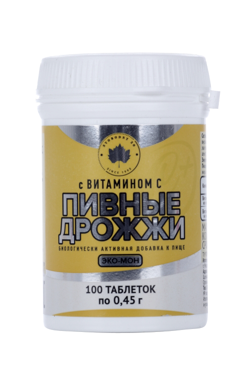 Дрожжи пивные с вит С, 100 шт, таблетки