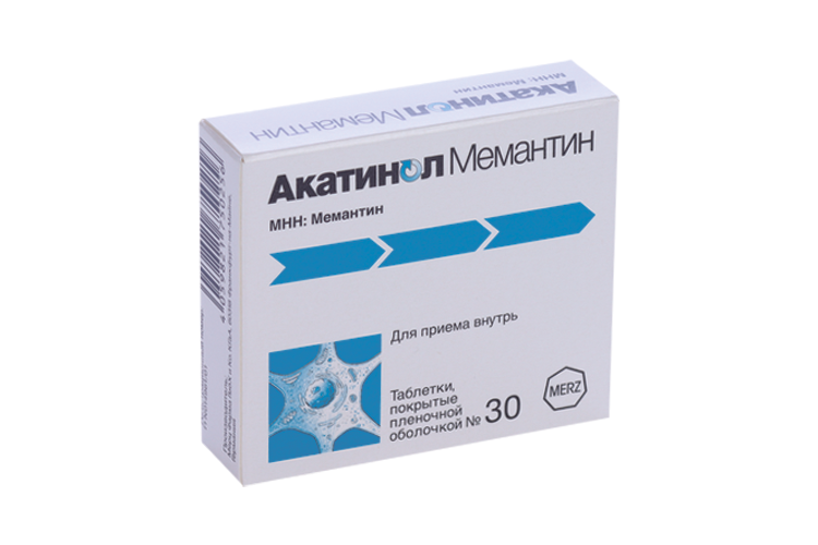 Акатинол Мемантин 10 мг, 30 шт, таблетки покрытые пленочной оболочкой