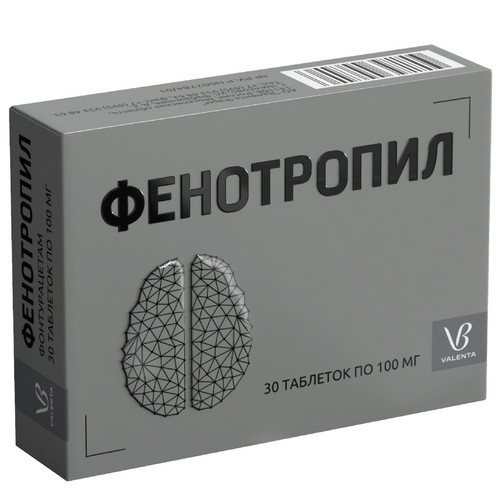 Фенотропил 100 мг, 30 шт, таблетки