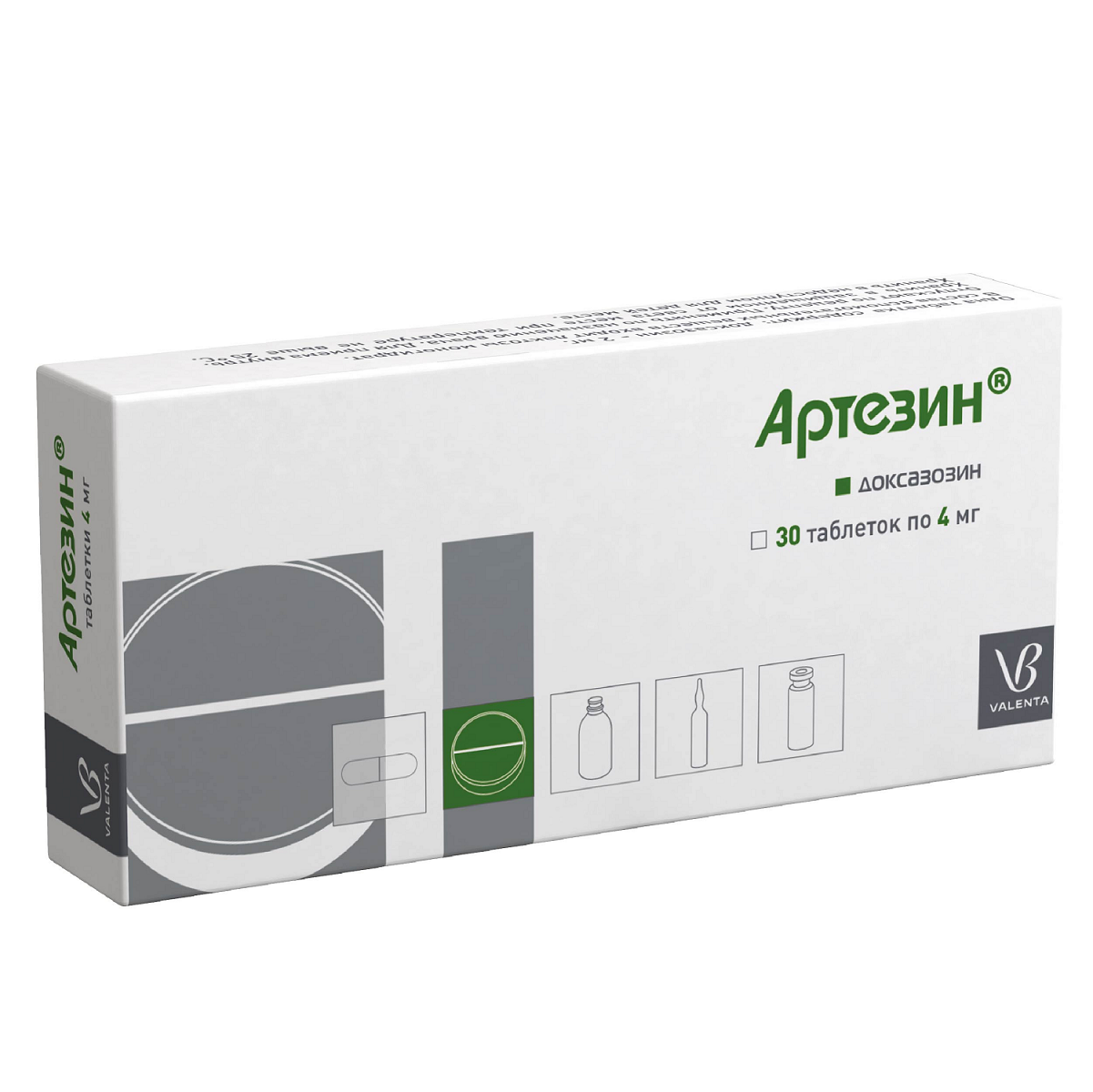 Артезин 4 мг, 30 шт, таблетки