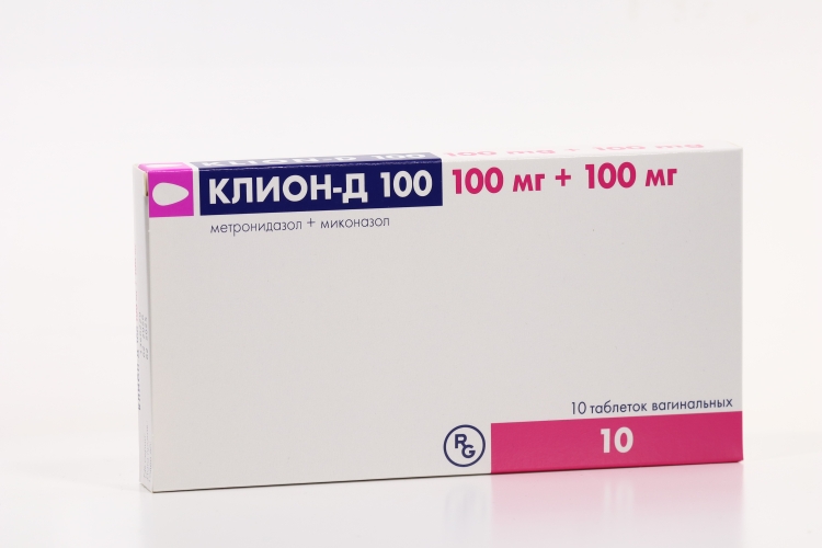 Клион-Д 100, 10 шт, таблетки вагинальные