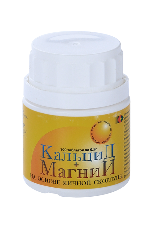 Кальцид+Магний, 0,5 г, 100 шт, таблетки