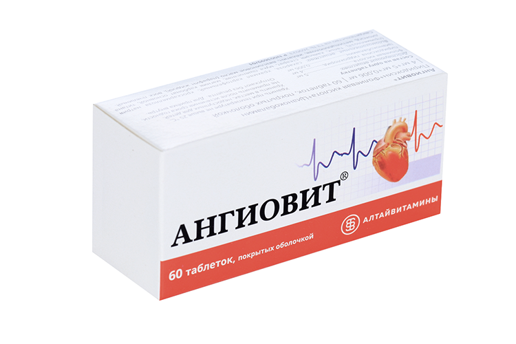 Ангиовит, 60 шт, таблетки покрытые оболочкой