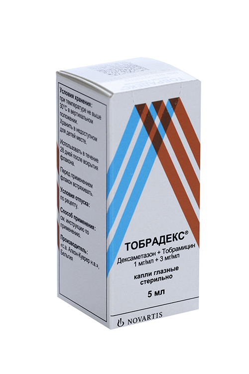 ТобраДекс, 5 мл, капли глазные