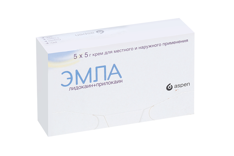 Эмла, 5 г, 5 шт, крем