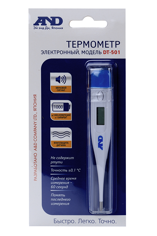Термометр электр Эй Энд Ди DT-501
