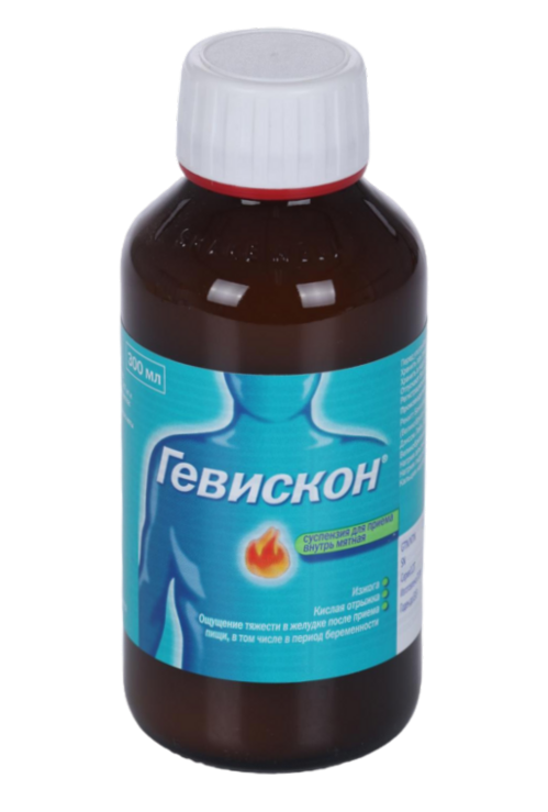 Гевискон, 300 мл, суспензия для приема внутрь мята