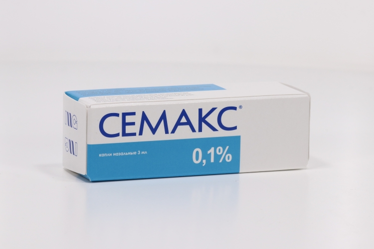 Семакс 0.1%, 3 мл, капли назальные