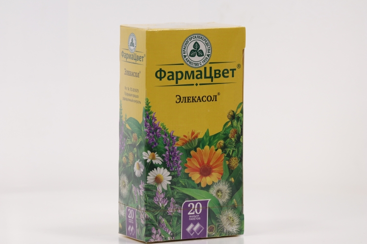 Элекасол ФармаЦвет, 2 г, 20 шт, сбор растительный-порошок