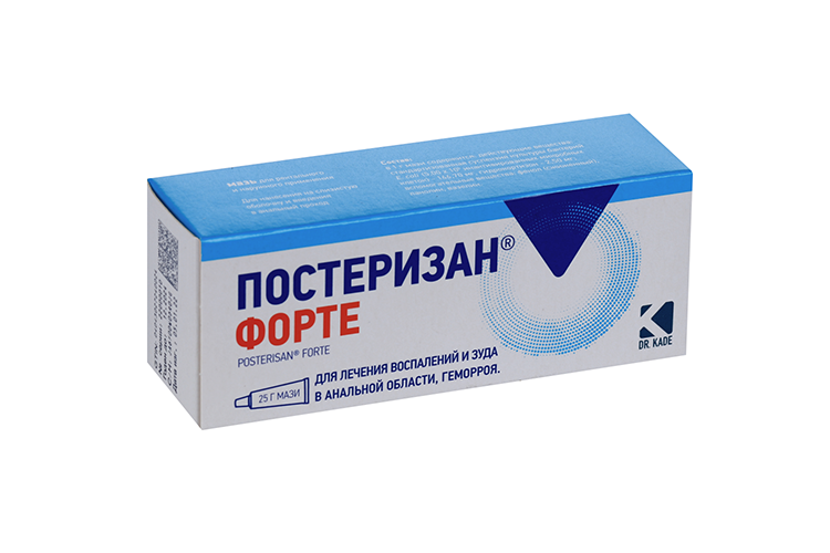 Постеризан форте, 25 г, мазь для ректального и наружного применения
