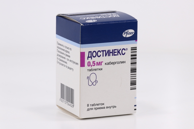 Достинекс 0,5 мг, 8 шт, таблетки