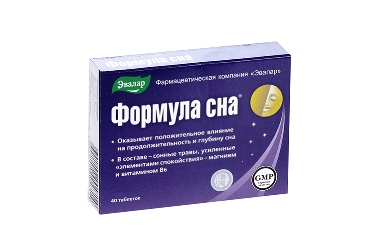 Формула сна 0.5 г, 40 шт, таблетки