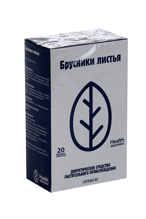 Брусники лист, 1,5 г, 20 шт, сырье растительное-порошок