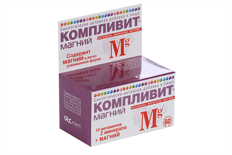 Компливит Магний, 60 шт, таблетки